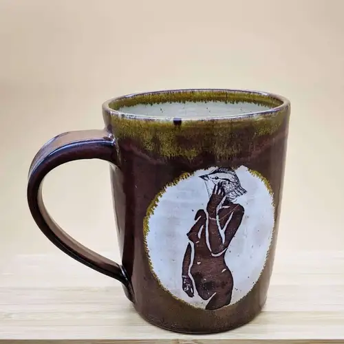 Handmade ceramic pottery: Birdperson 2