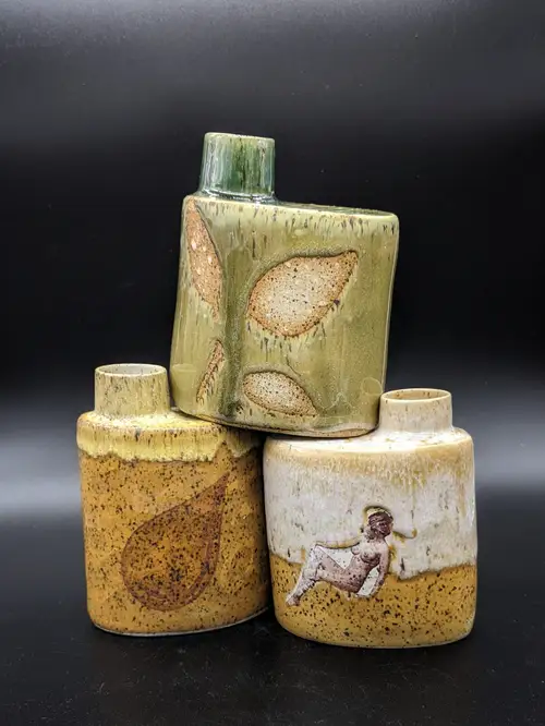 Handmade ceramic pottery: Blue Berry Bowl Colander