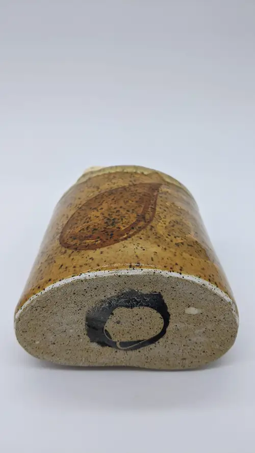 Handmade ceramic pottery: Blue Crackle Mug Detail