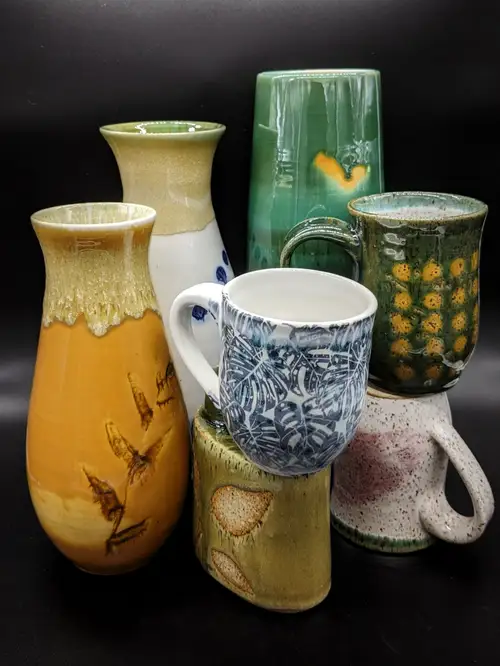 Handmade ceramic pottery: Botanical Collection Group