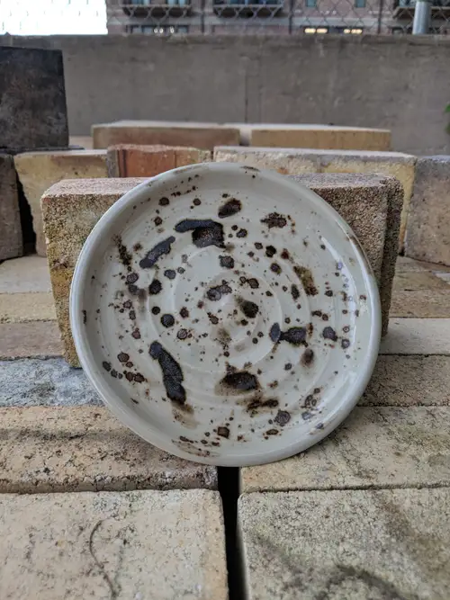 Handmade ceramic pottery: Burnt Plate