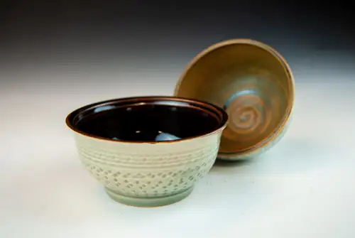 Handmade ceramic pottery: Celadon Bowls 2