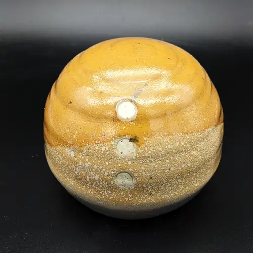 Handmade ceramic pottery: Honey Jar Overhead View