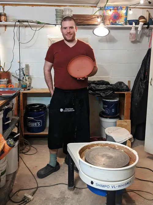 Handmade ceramic pottery: In the Studio