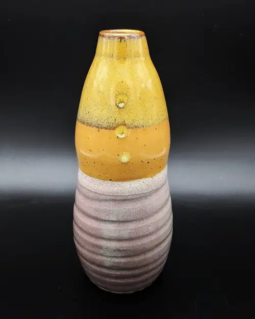 Handmade ceramic pottery: Layered Glaze Bottle