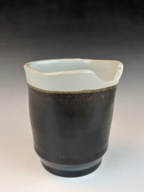 Handmade ceramic pottery: Midnight Blue Pour Cup
