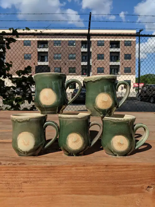 Handmade ceramic pottery: Moon Mugs Outdoors