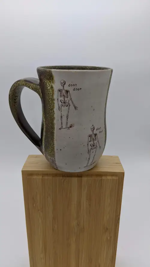 Handmade ceramic pottery: Mr.Skeltal Mug