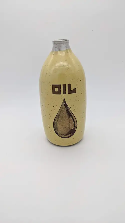 Handmade ceramic pottery: Oil Bottle
