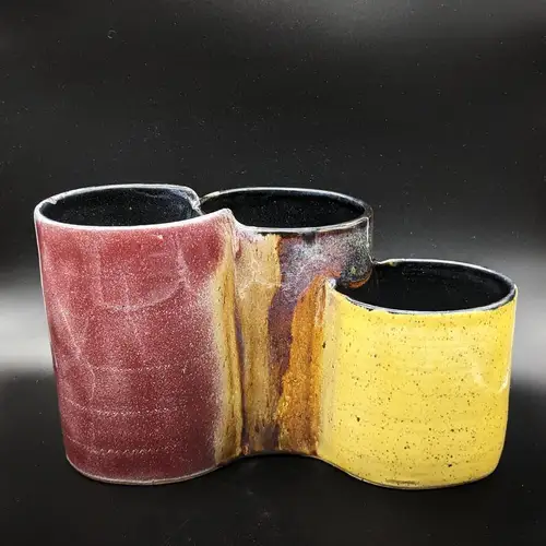 Handmade ceramic pottery: Organic Fused Vases 2