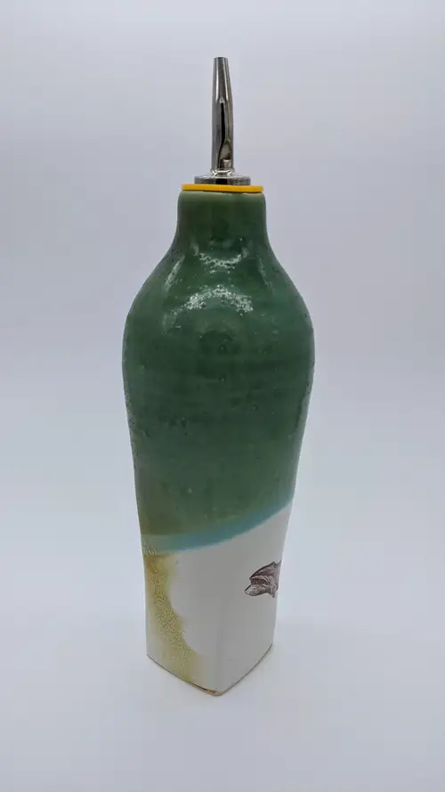 Handmade ceramic pottery: Pink Mug Interior Detail