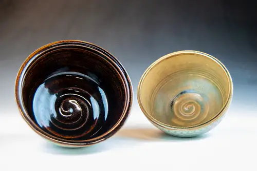 Handmade ceramic pottery: Spiral Bowls