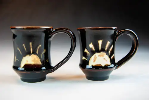 Handmade ceramic pottery: Sunrise Mugs